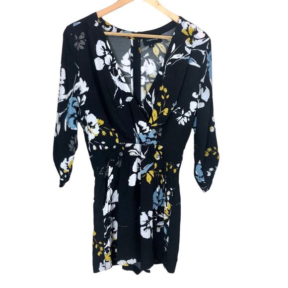 Yum Kim Liz Romper in Love Triangle Black Size Small - Picture 2 of 9